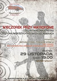 Wieczorek przy mikrofonie