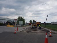 Roboty na ul. Wiśniowej w miejscowości Żabia Wola