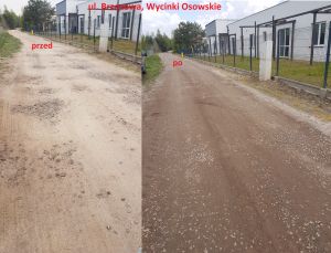 ulica Brzozowa w Wycinkach Osowskich