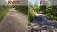 Roboty utrzymaniowe na ul. Żużlowej w miejscowości Żelechów