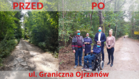 ul. Graniczna w Ojrzanowie