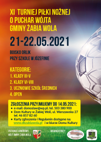 Turniej Piłki Nożnej o Puchar Wójta 2021 – plakat