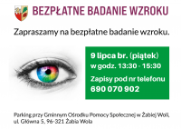 bezpłatne komputerowe badanie wzroku, 9 lipca