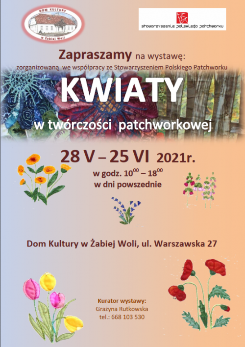 Kwiaty w twórczości patchworkowej