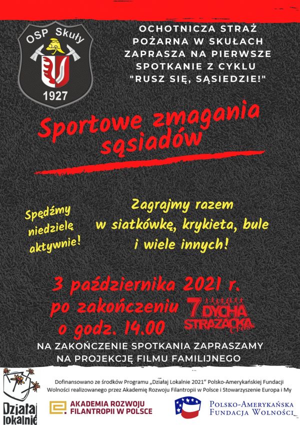 „Sportowe zmagania sąsiadów” z OSP Skuły