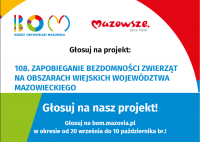 Zapobieganie bezdomności zwierząt na obszarach wiejskich województwa mazowieckiego