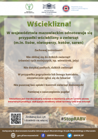 wścieklizna - przypomnienie o obowązkowym szczepieniu!