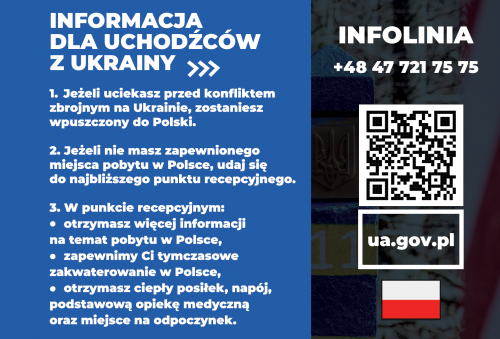 Informacja dla uchodźców z Ukrainy