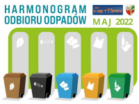 Harmonogram odbioru odpadów - maj 2022