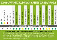 Głosowanie Radnych Gminy Żabia Wola