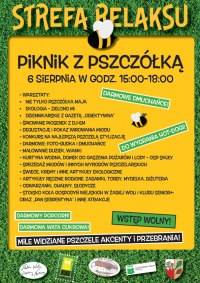 Piknik z Pszczółką - 6 sierpnia w godz. 15:00-18:00