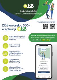 Złóż wniosek o 500 plus w apliakcji mZUS