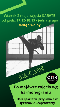 Zajęcia karate - 2 maja 2023 r.