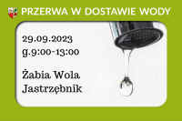 przerwa w dostwie wody