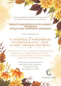 Plakat - Międzynarodopwy Dzień Kobiet Wiejskich