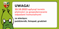 upłynął termin płatności za odpady