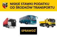 niskie podatki od środków transportowych