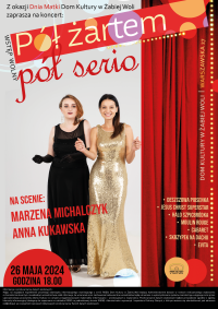 pół żartem pół serio plakat