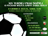 plakat XIV turniej piłki nożnej