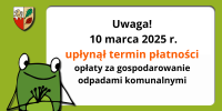 upłynął termin opłaty za odpady
