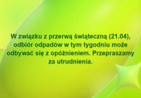 odpady przerwa
