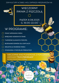 piknik z pszczola plakat