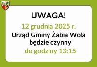 zmiana godzin pracy UG