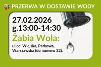 Przerwa w dostawie wody Żabia Wola
