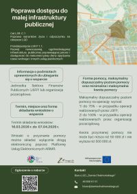 Poprawa dostępu do małej infrastruktury publicznej