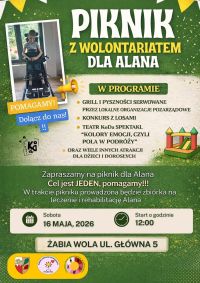 Piknik z wolontariatem - plakat