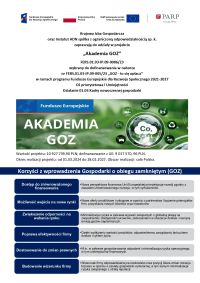 Akademia GOZ - bezpłatne szkolenia i doradztwo.