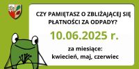 Przypomnienie o płatności za odpady