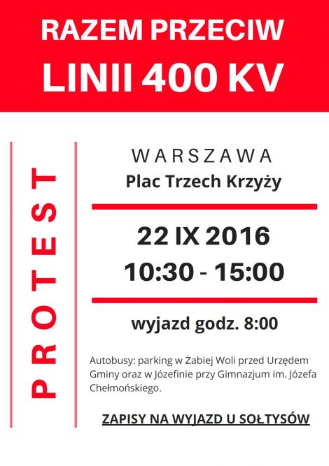 Razem przeciw linii 400 kV