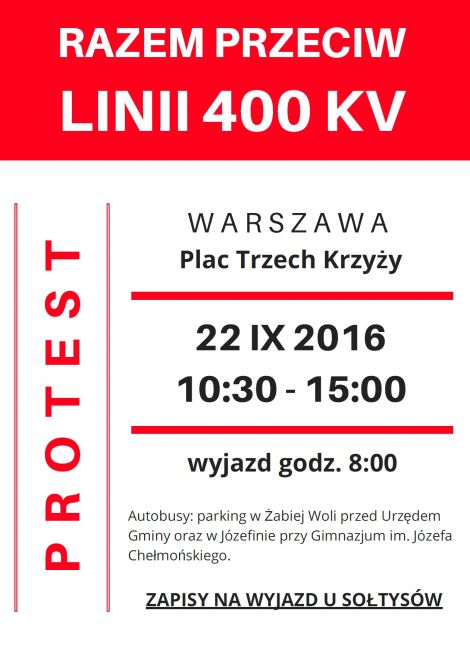 Razem przeciw linii 400 kV