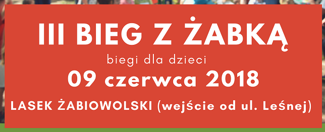 bieg z żabką - grafika