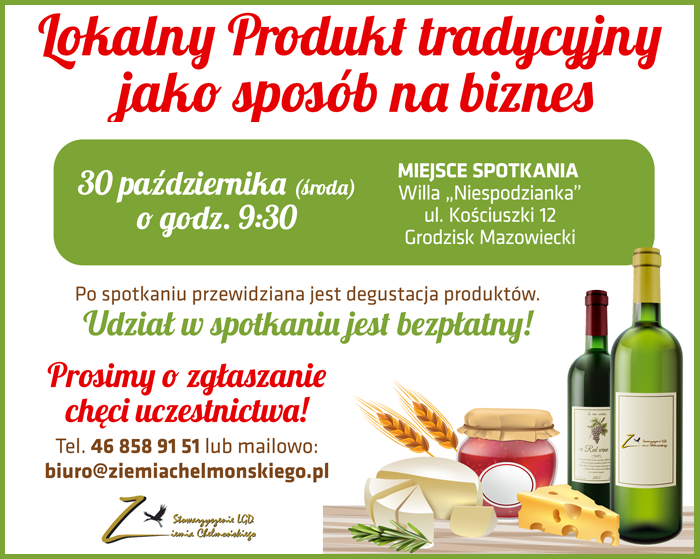 Lokalny Produkt tradycyjny, jako sposób na biznes