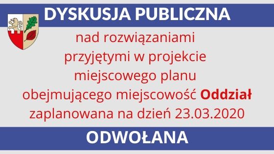 Dyskusja publiczna odwołana