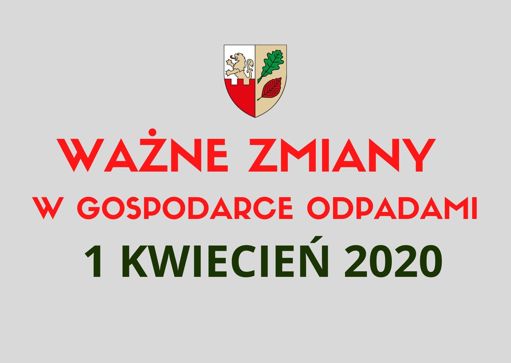 Ważne zmiany w gospodarce odpadami