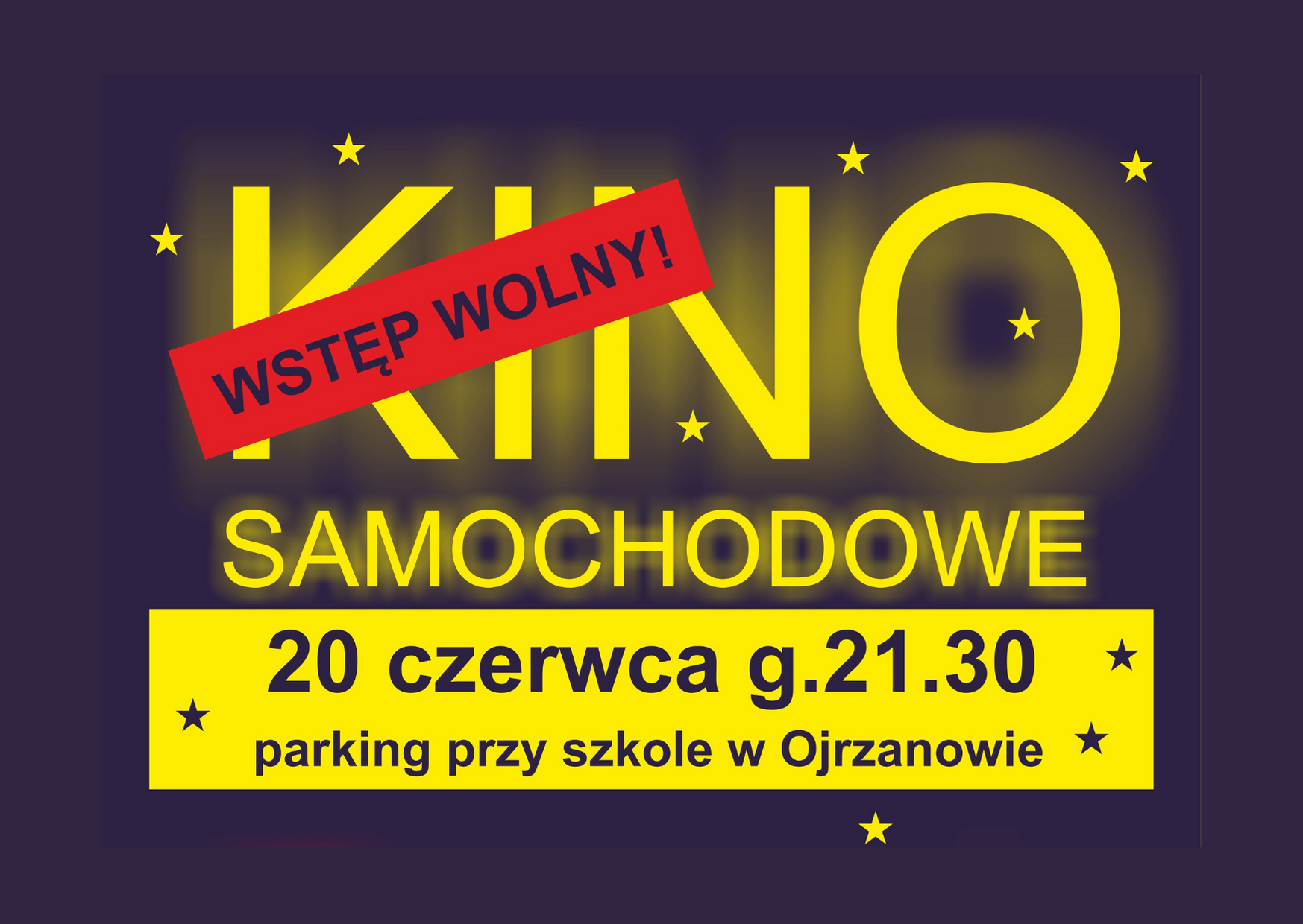 Zapraszamy do kina samochodowego