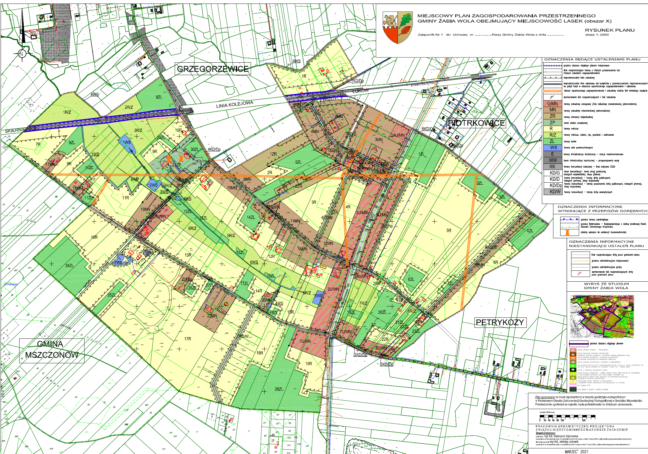 Wyłożenie do publicznego wglądu projektu miejscowego planu  zagospodarowania przestrzennego