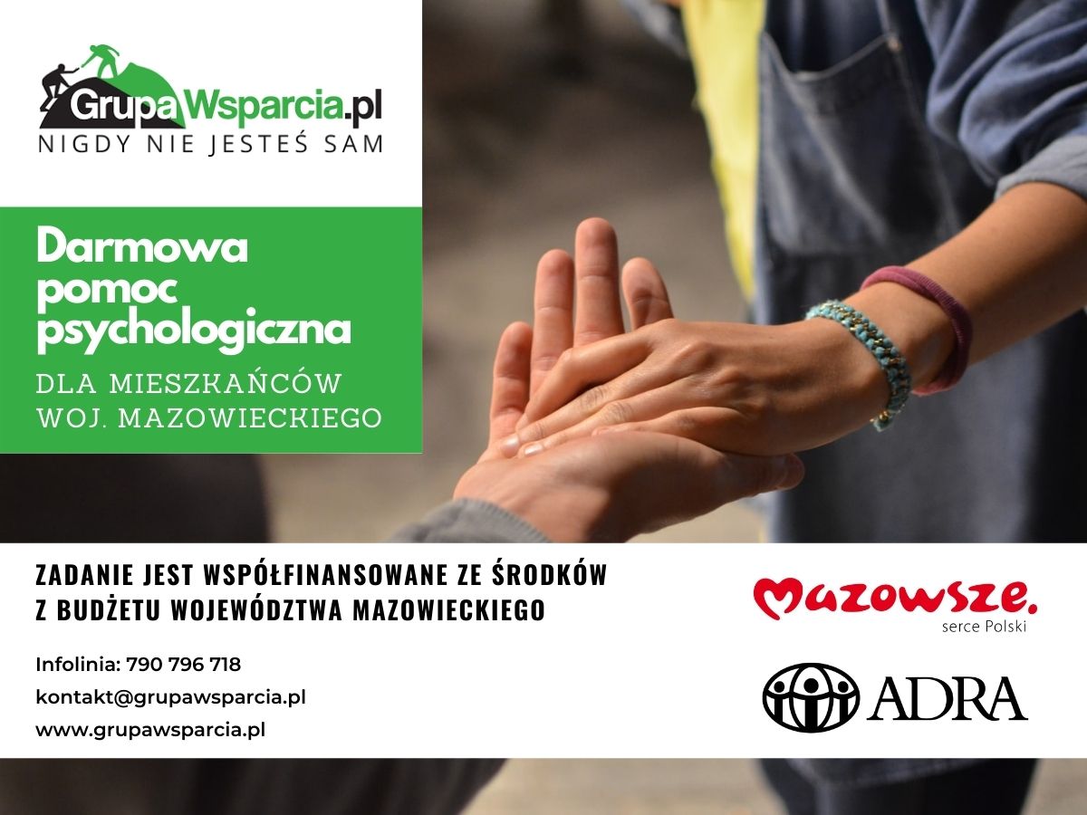 Rusza program bezpłatnej pomocy psychologicznej dla mieszkańców województwa mazowieckiego