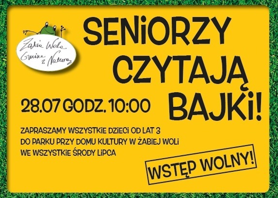 Seniorzy czytają dzieciom