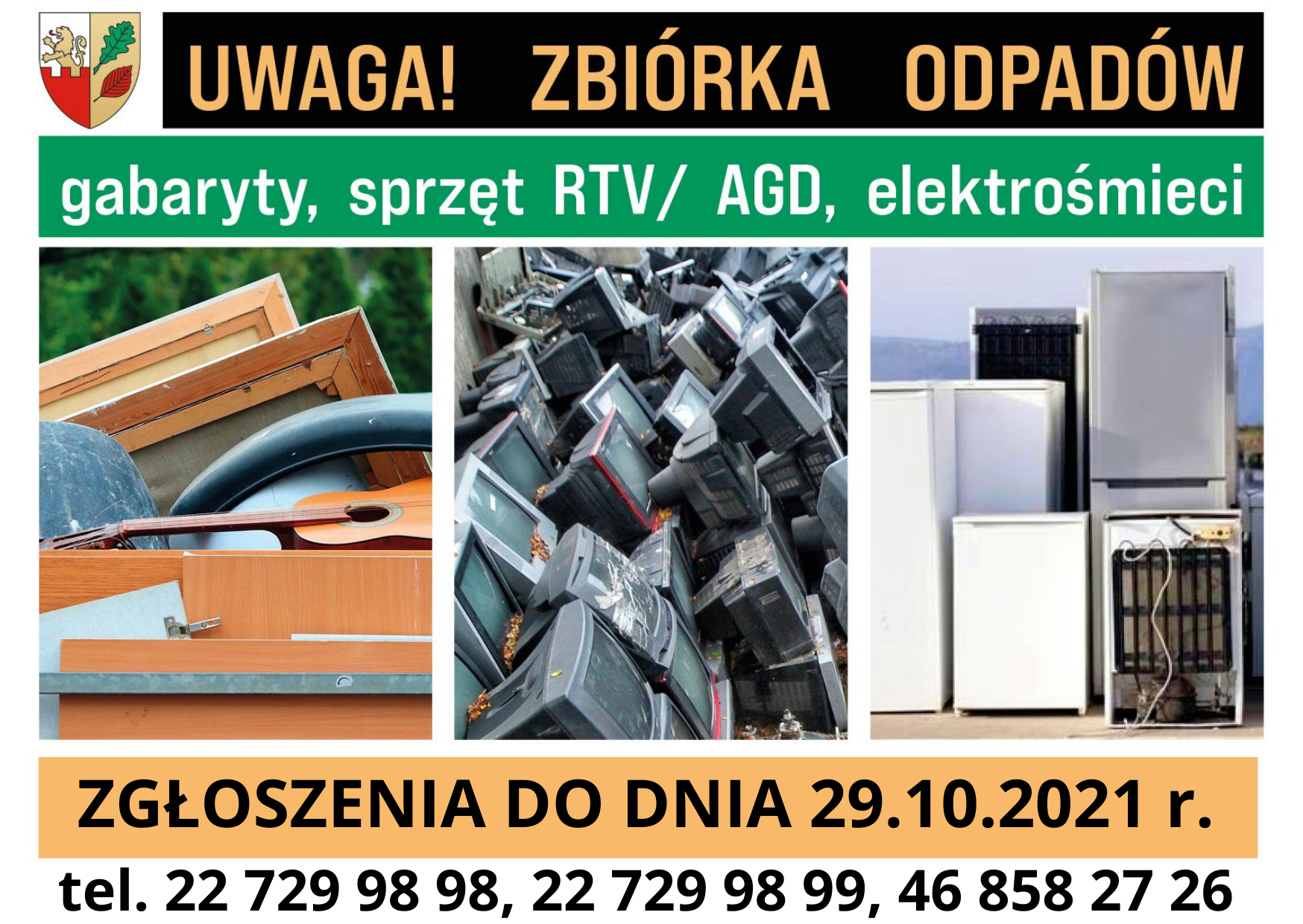 Odbiór gabarytów, zużytych sprzętów RTV/AGD oraz elektrośmieci