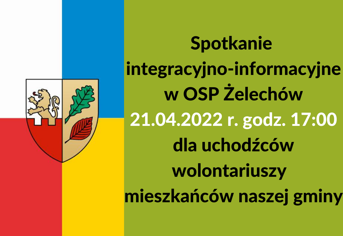 Spotkanie informacyjne dla uchodźców, wolontariuszy i mieszkańców naszej gminy