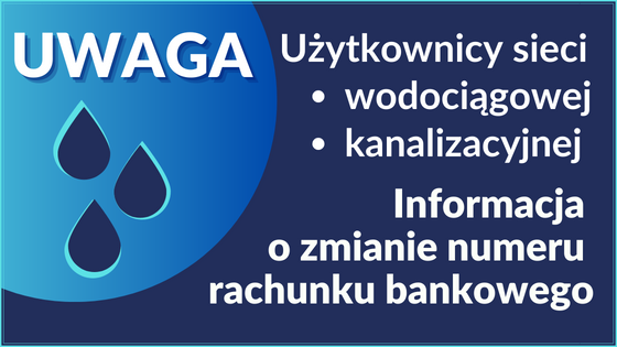 Informacja o zmianie numeru rachunku bankowego