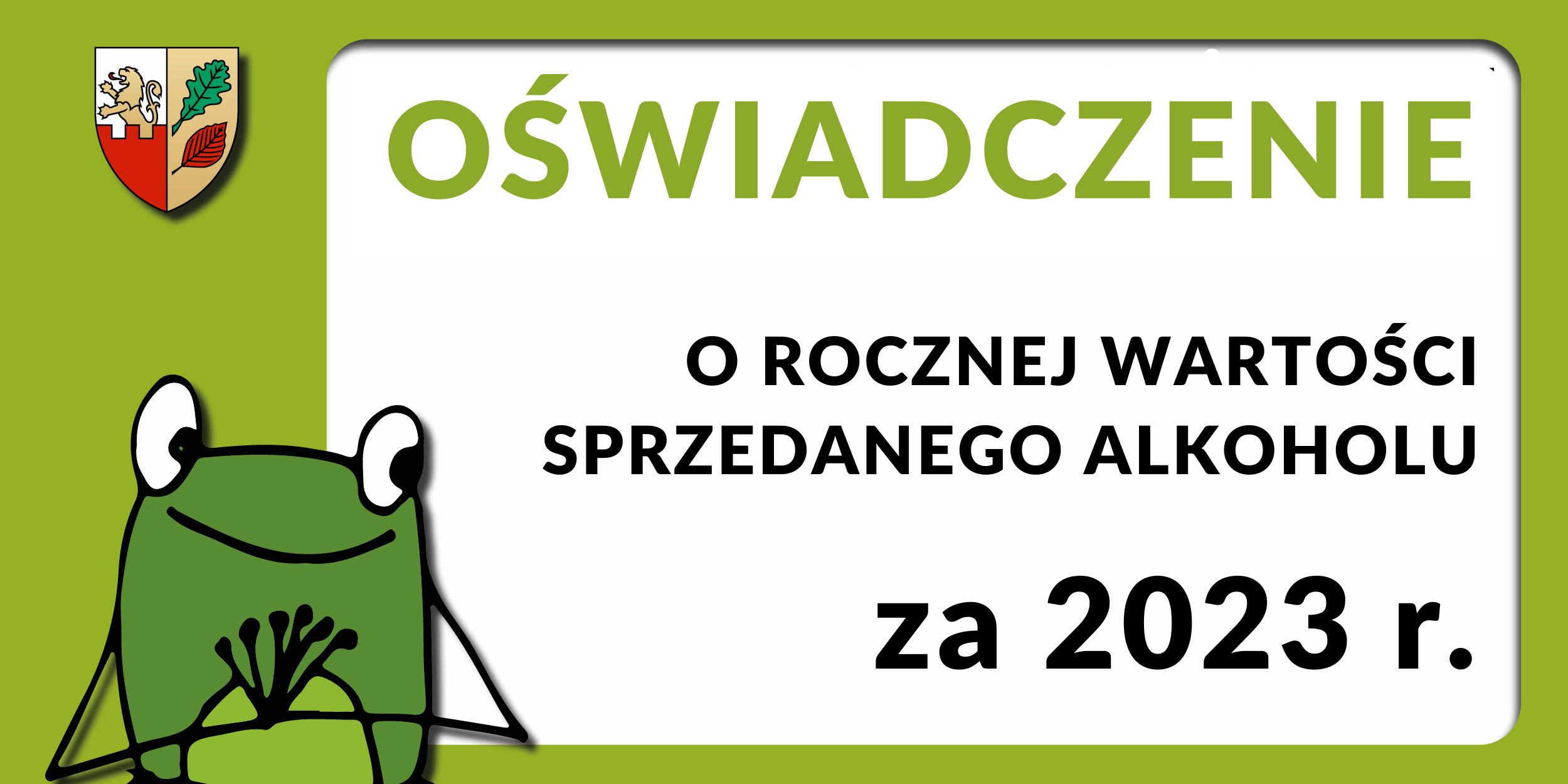 Oświadczenie o rocznej wartości sprzedanego alkoholu