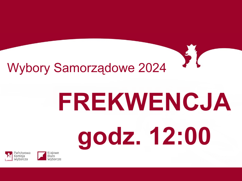 Wybory samorządowe - frekwencja na godzinę 12:00