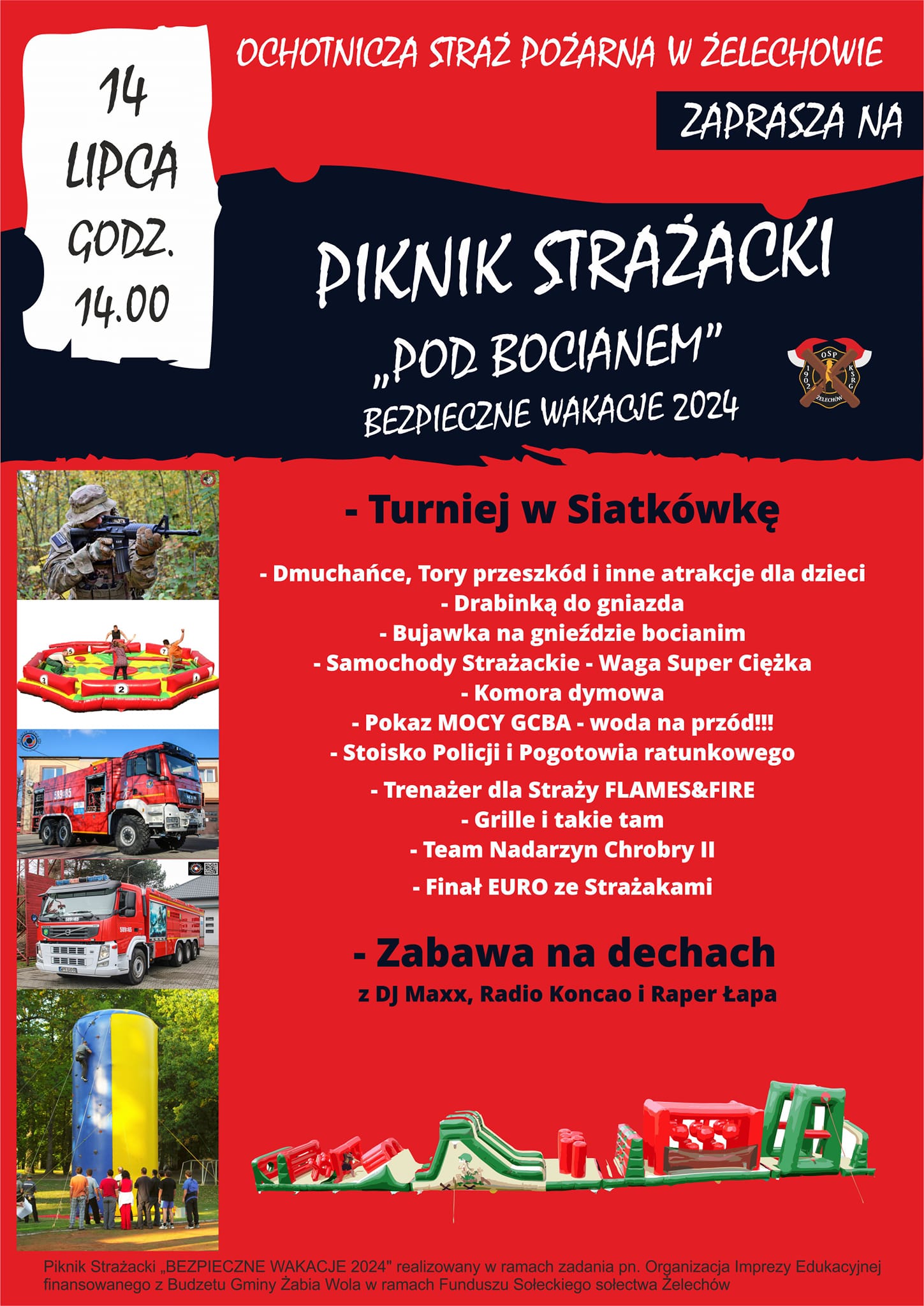Piknik Strażacki "Bezpieczne Wakacje 2024"