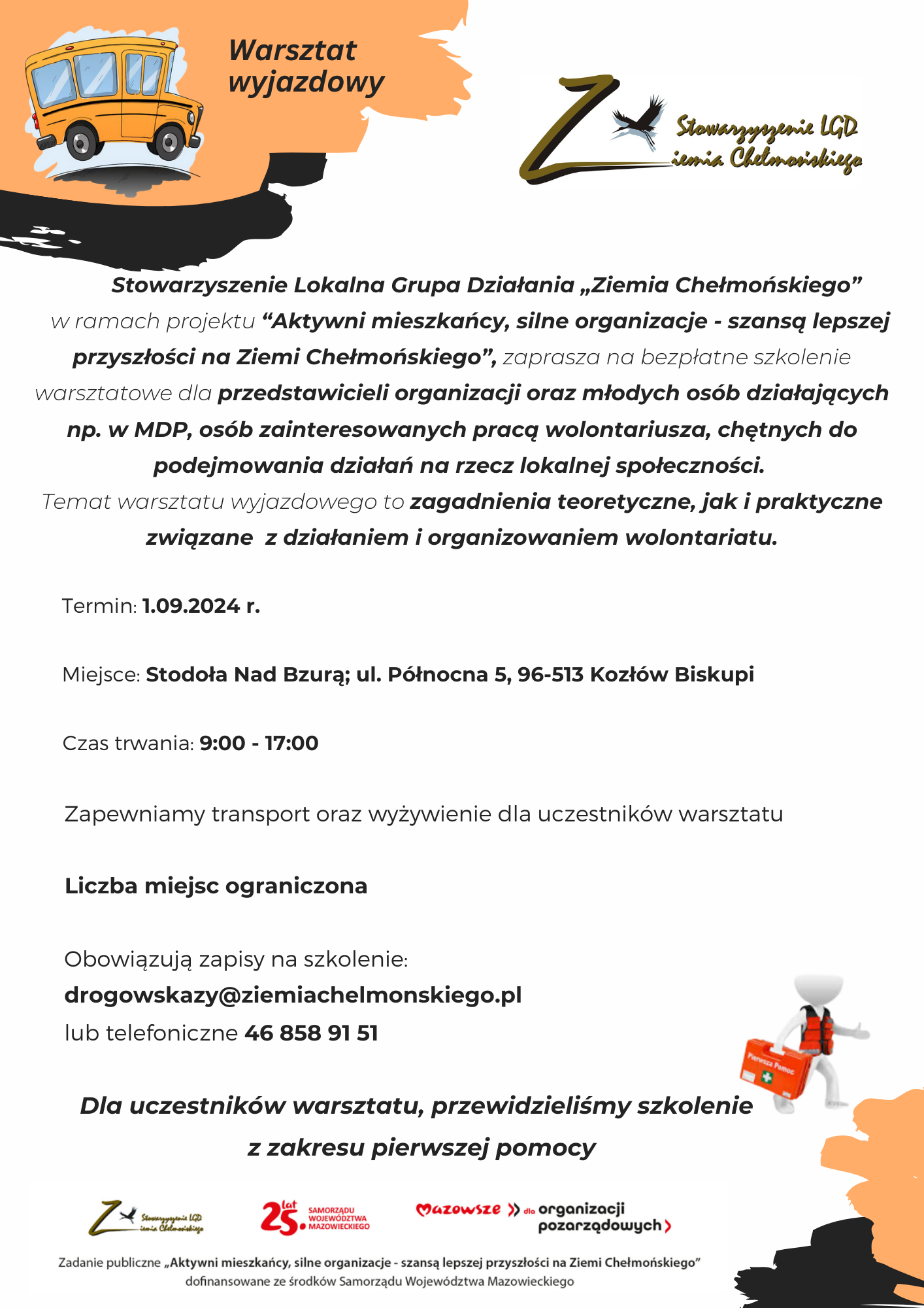 Bezpłatne szkolenie warsztatowe dla przedstawicieli NGO i młodych społeczników