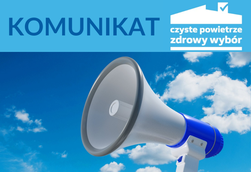 UWAGA! Tylko gminy i WFOŚiGW są operatorami programu Czyste Powietrze